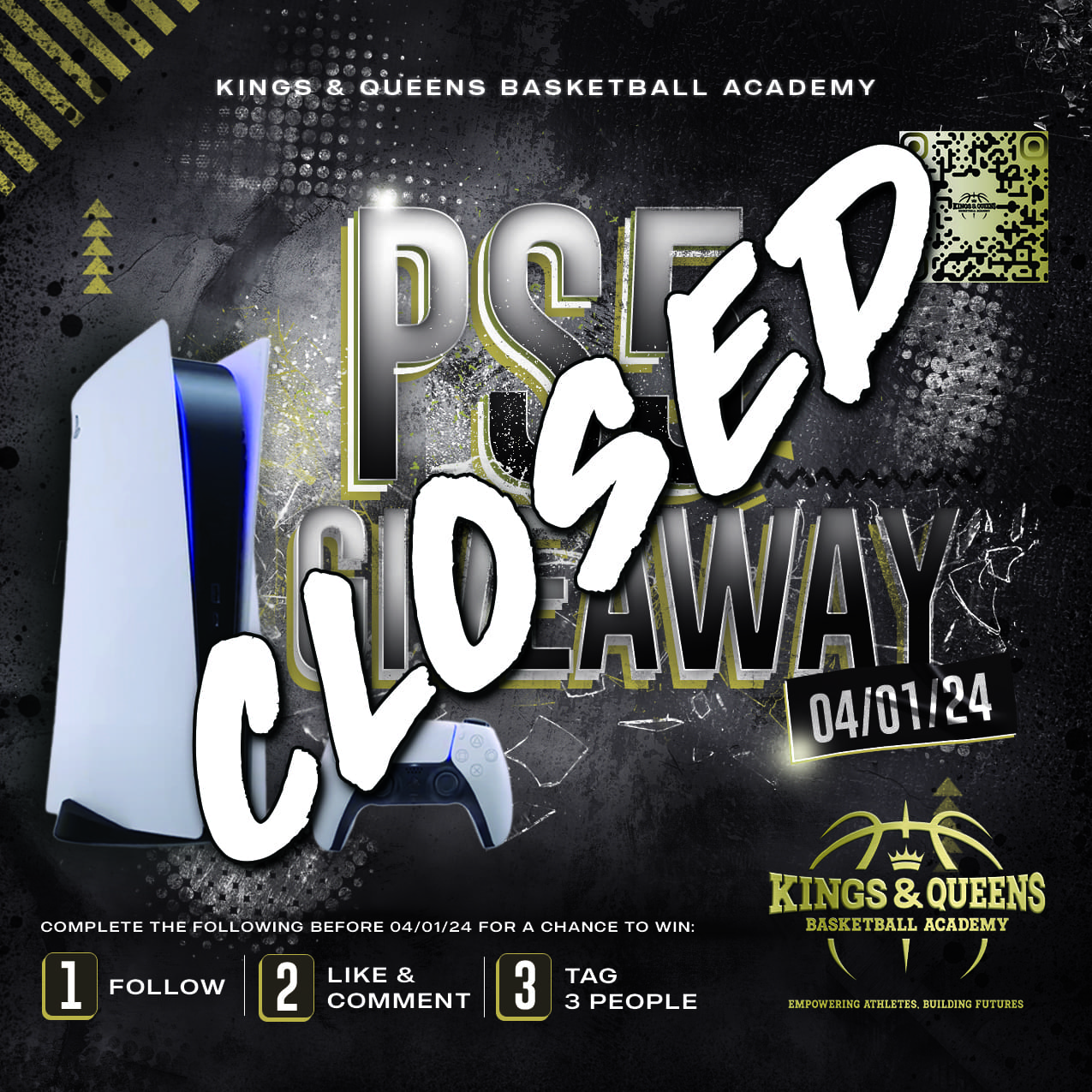 Giveaway flyer closed